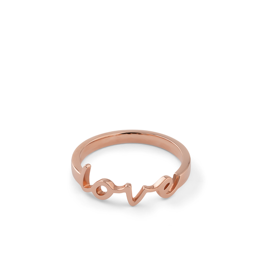Oliver Heemyer Love gold ring made of 18k rose gold.