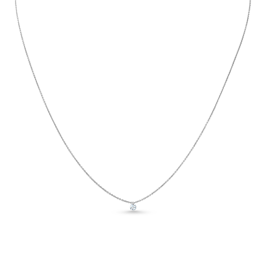 Oliver Heemeyer Mark the Moment diamond pendant 0.10 ct. made of 18k white gold.