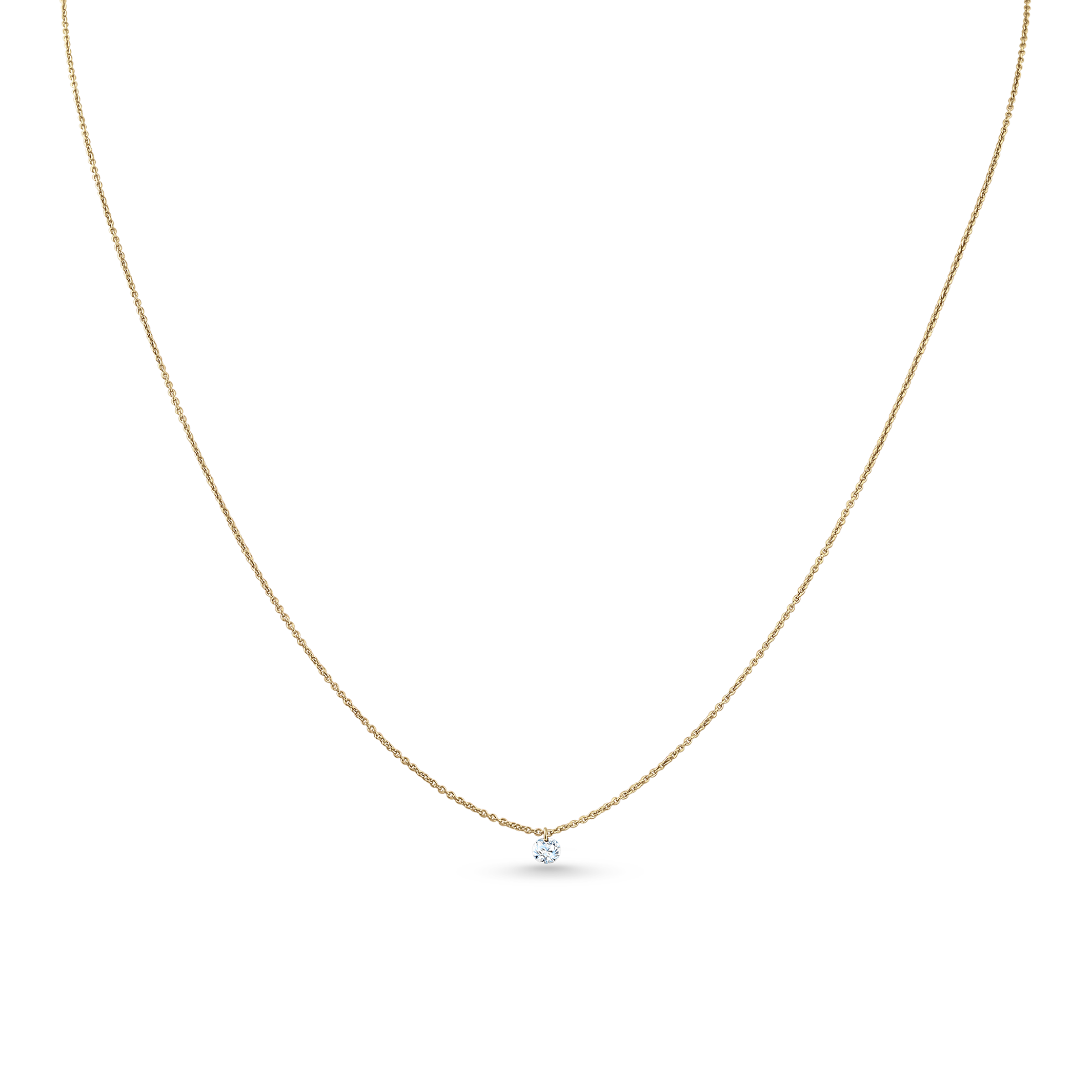 Oliver Heemeyer Mark the Moment diamond pendant 0.10 ct. made of 18k yellow gold.