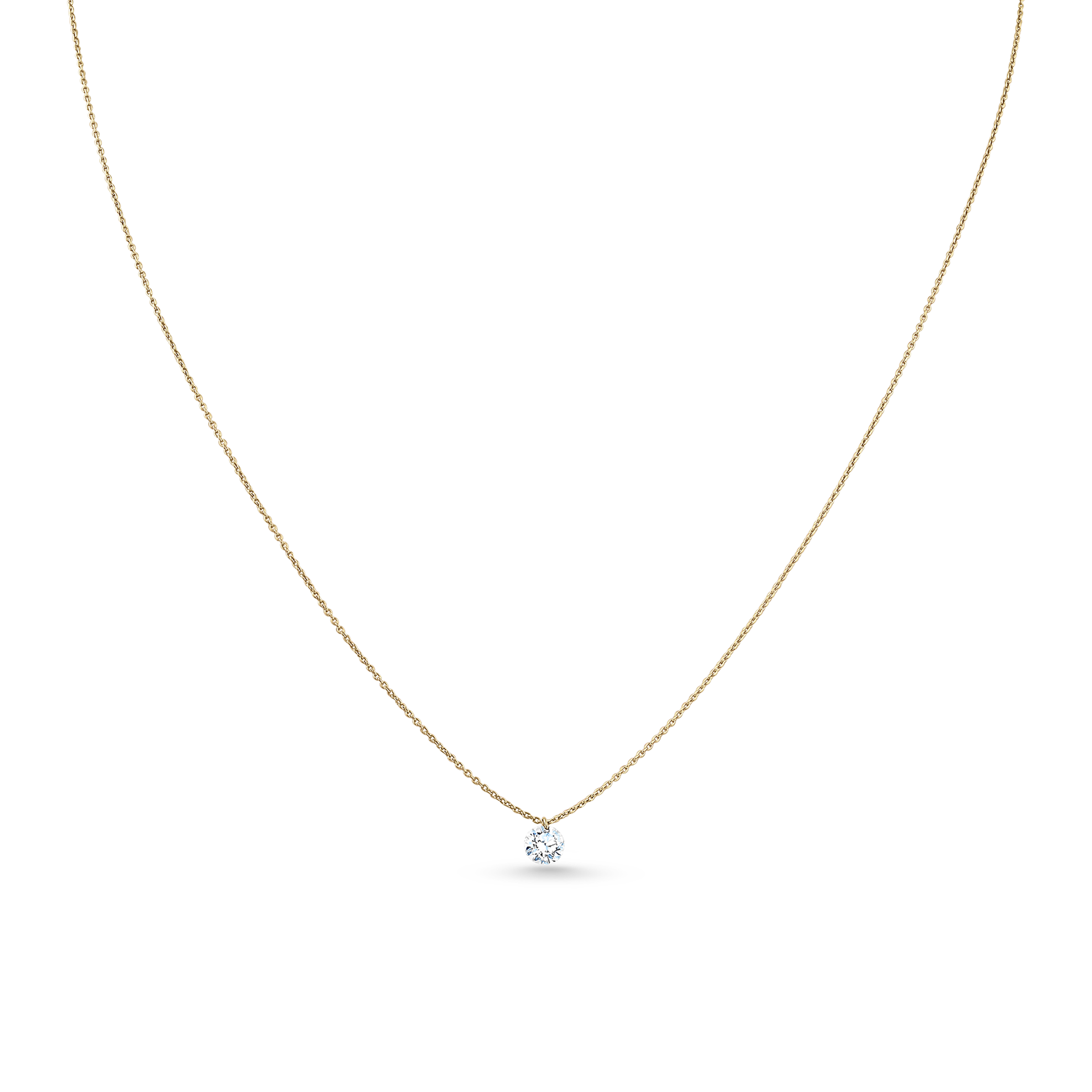 Oliver Heemeyer Mark the Moment diamond pendant 0.30 ct. made of 18k yellow gold.