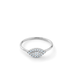 Oliver Heemeyer Mia diamond ring made of 18k white gold.