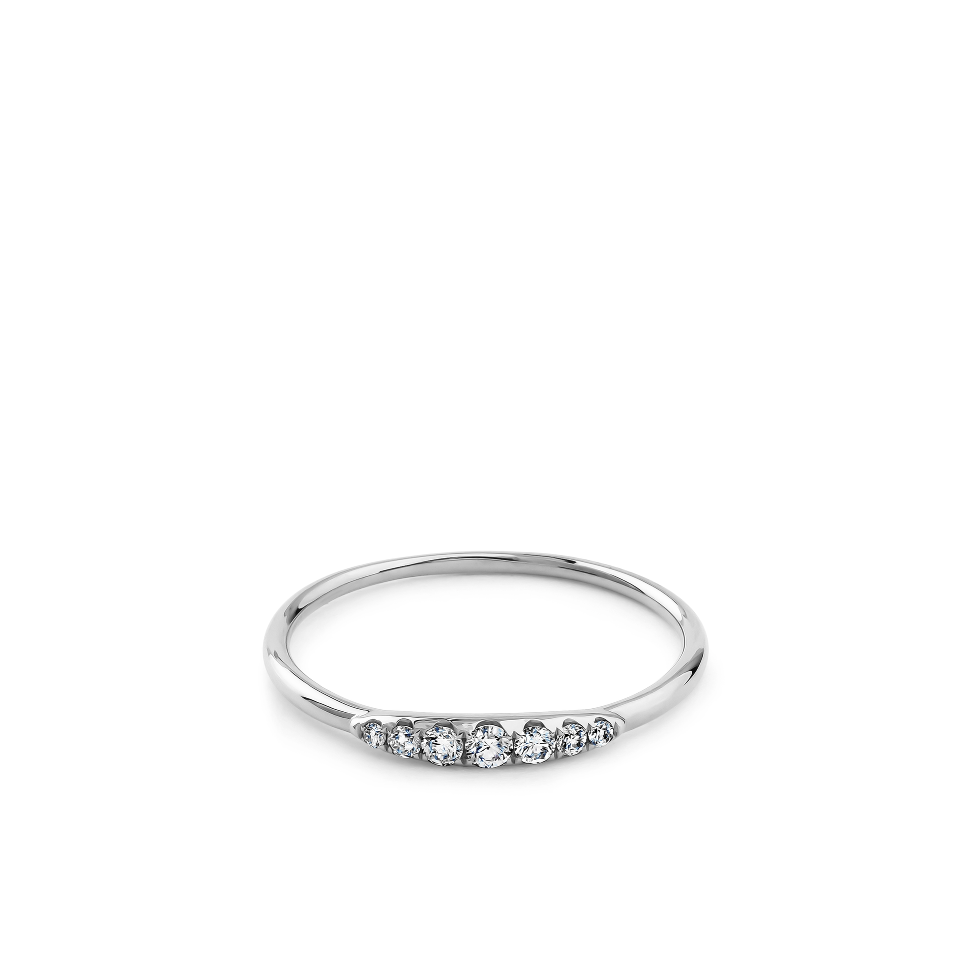 Oliver Heemeyer Mimi Diamond Ring made of 18k white gold.