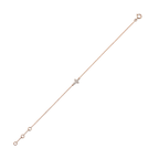 Oliver Heemeyer Mini Diamond Cross Bracelet in 18k rose gold.