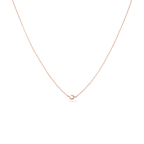 Oliver Heemeyer Mini Moon Diamond Necklace in 18k rose gold.