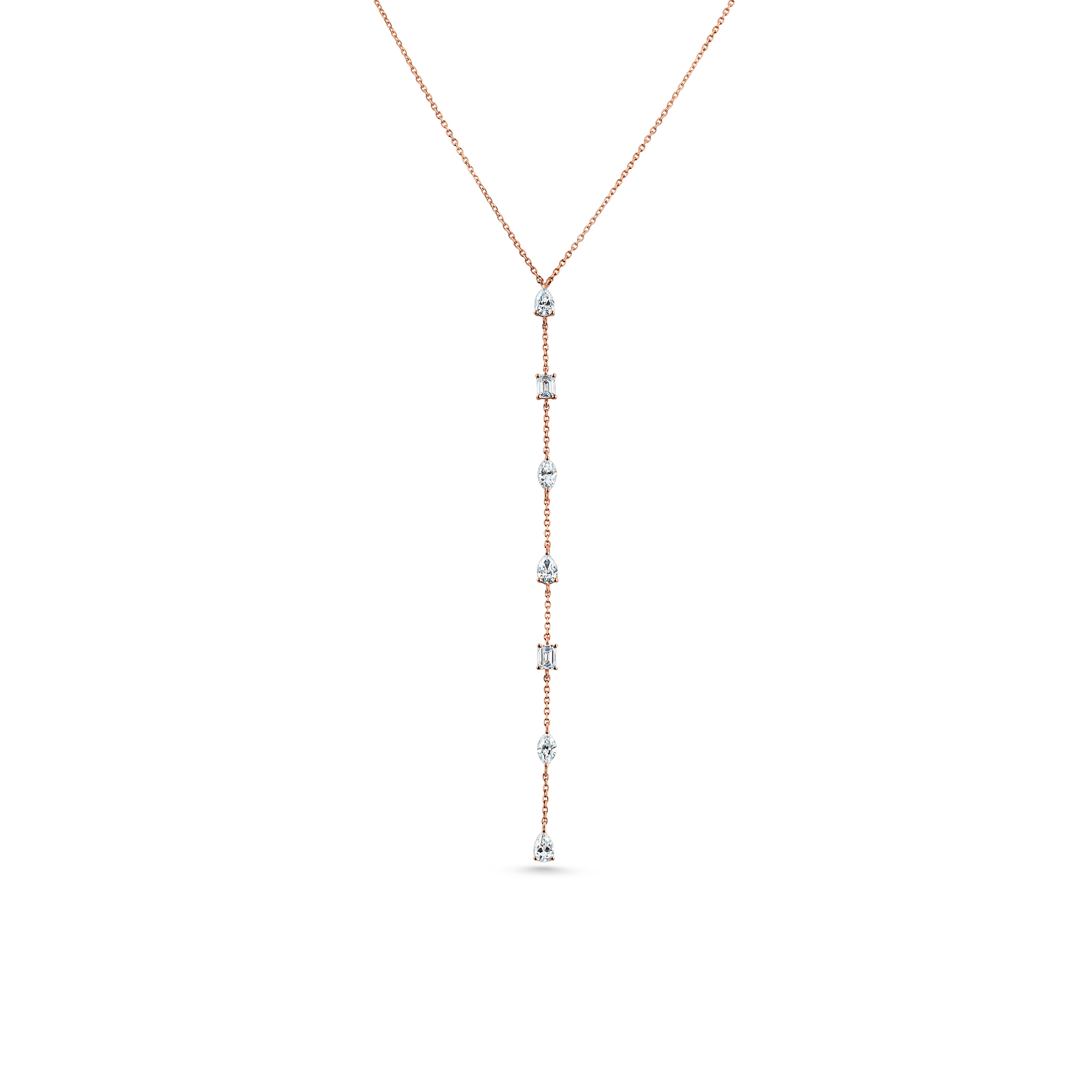 Oliver Heemeyer Noemi diamond necklace made of 18k rose gold.