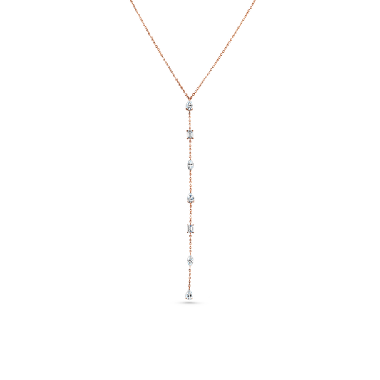 Oliver Heemeyer Noemi diamond necklace made of 18k rose gold.
