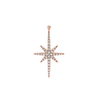 Oliver Heemeyer North Star Diamond Ear Stud made of 18k rose gold.