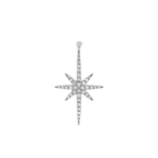 Oliver Heemeyer North Star Diamond Ear Stud made of 18k white gold.