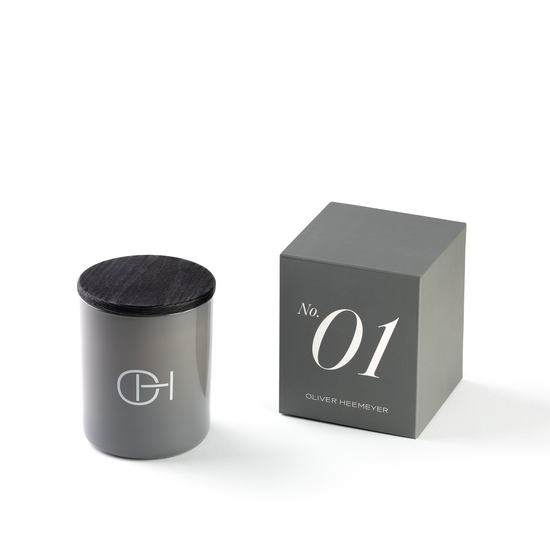 Oliver Heemeyer Scented Candle No. 01 with gift box.