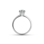 Oliver Heemeyer 1967® Solitaire Diamond Ring. 1.00 carat. Side perspective.
