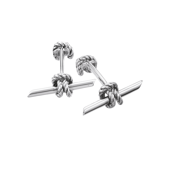 Ad some extra style to your outfit with the Oliver Heemeyer Sailor cufflinks. Handcrafted, detailed and made out of sterling silver they are a perfect accessory for men.