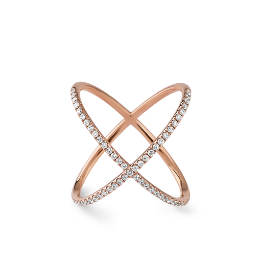 Oliver Heemeyer Orbit Diamond Ring HC made of 18k rose gold.