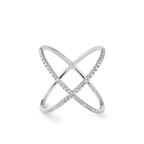 Oliver Heemeyer Orbit Diamond Ring HC made of 18k white gold
