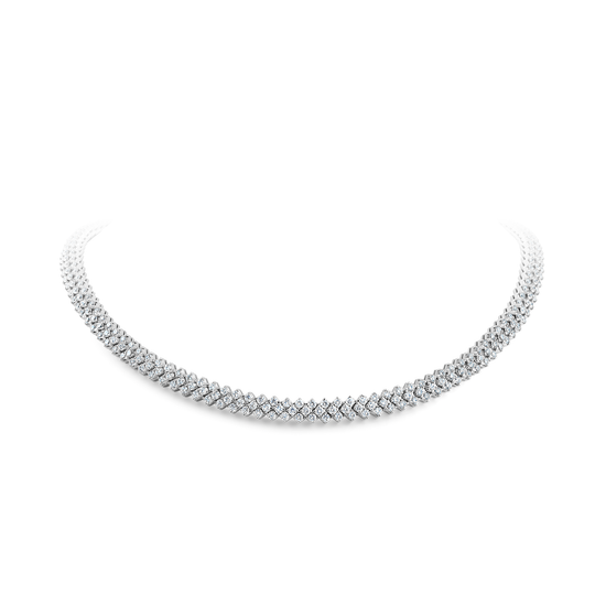 Oliver Heemeyer Ostuni diamond necklace made of 18k white gold.