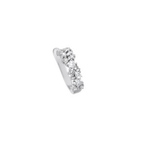 The glamorous 18k white gold princess design is adorned with 18 sparkling diamonds in different sizes. An extraordinary beautiful OH creation, handmade with the highest attention to detail.