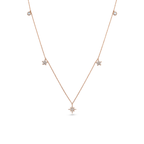 Oliver Heemeyer Sky diamond necklace made of 18k rose gold.