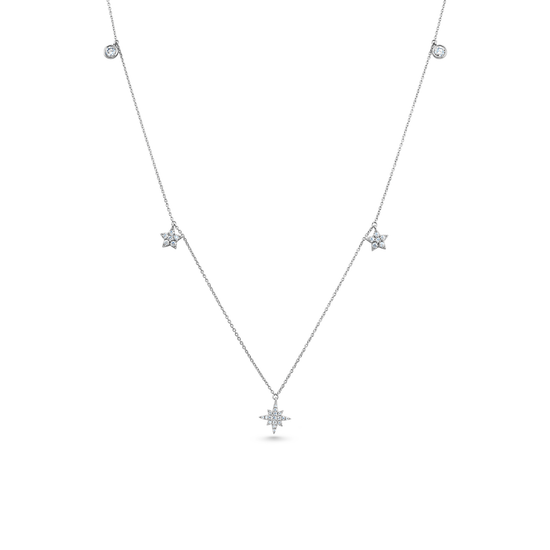 Oliver Heemeyer Sky diamond necklace made of 18k white gold.