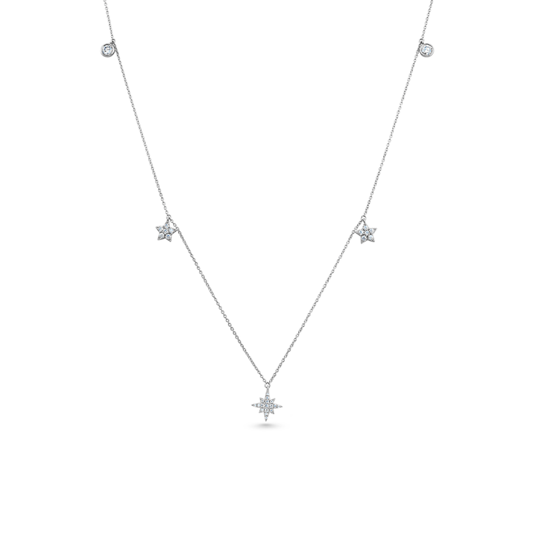 Oliver Heemeyer Sky diamond necklace made of 18k white gold.
