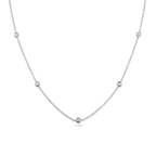 Oliver Heemeyer Starlight diamond necklace 42,0 cm made of 18k white gold.