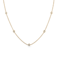 Oliver Heemeyer Starlight diamond necklace 42,0 cm made of 18k yellow gold.