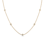 Oliver Heemeyer Starlight diamond necklace 42,0 cm made of 18k yellow gold.