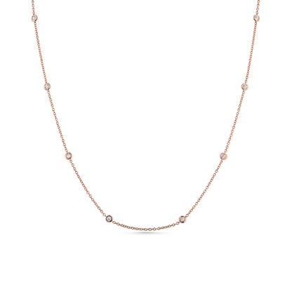 Oliver Heemeyer Starlight diamond necklace 60,0 cm made of 18k rose gold.