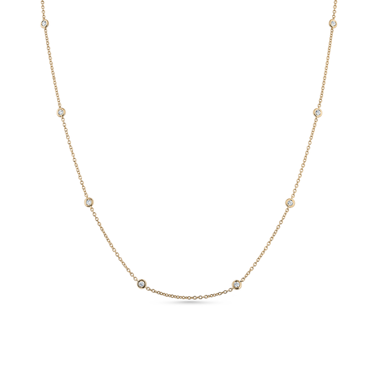 Oliver Heemeyer Starlight diamond necklace 60,0 cm made of 18k yellow gold.