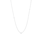 Oliver Heemeyer Star Light diamond necklace mixed 89,0 cm 0.40 ct. made of 18k white gold.