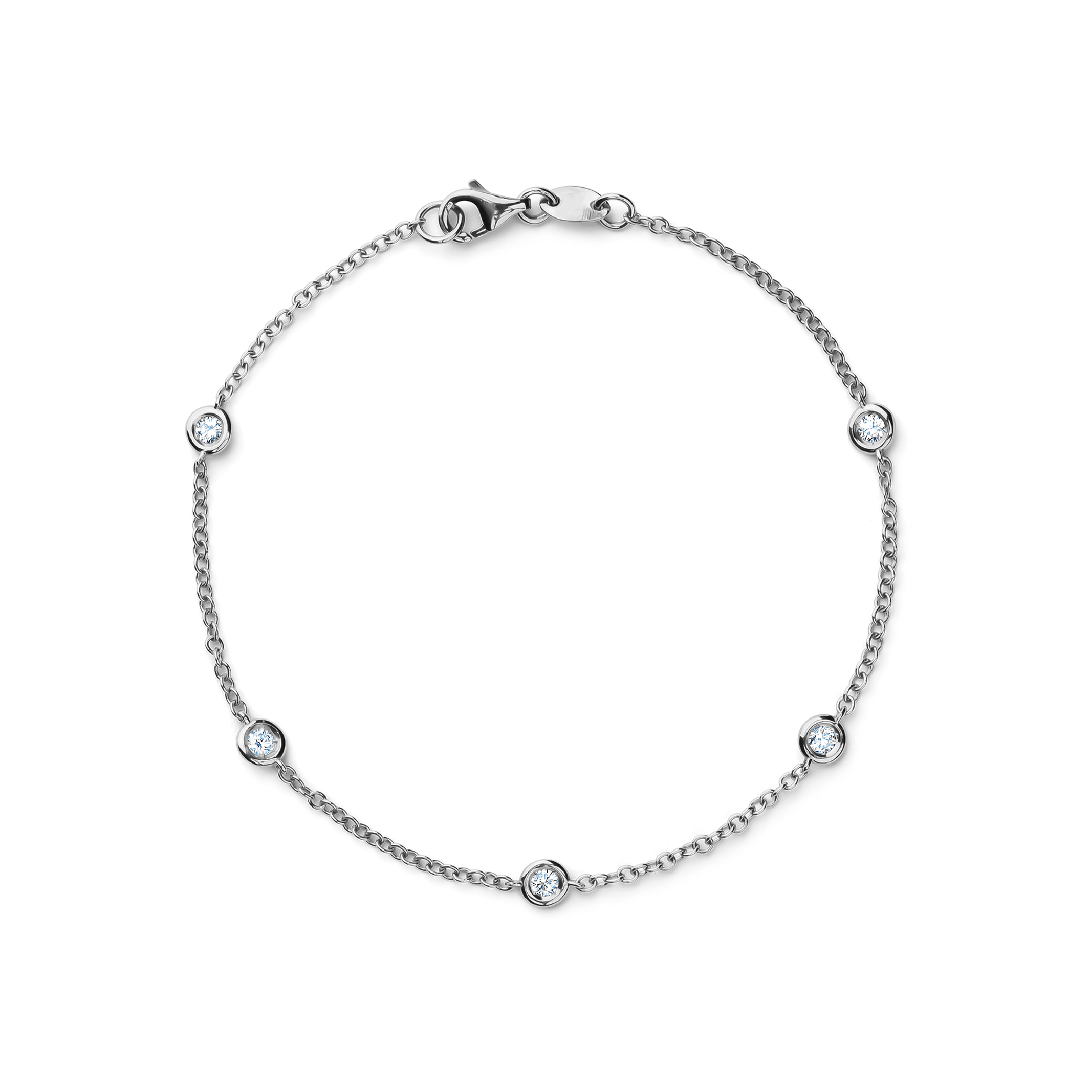 Oliver Heemeyer Starlight diamond bracelet made of 18k white gold.
