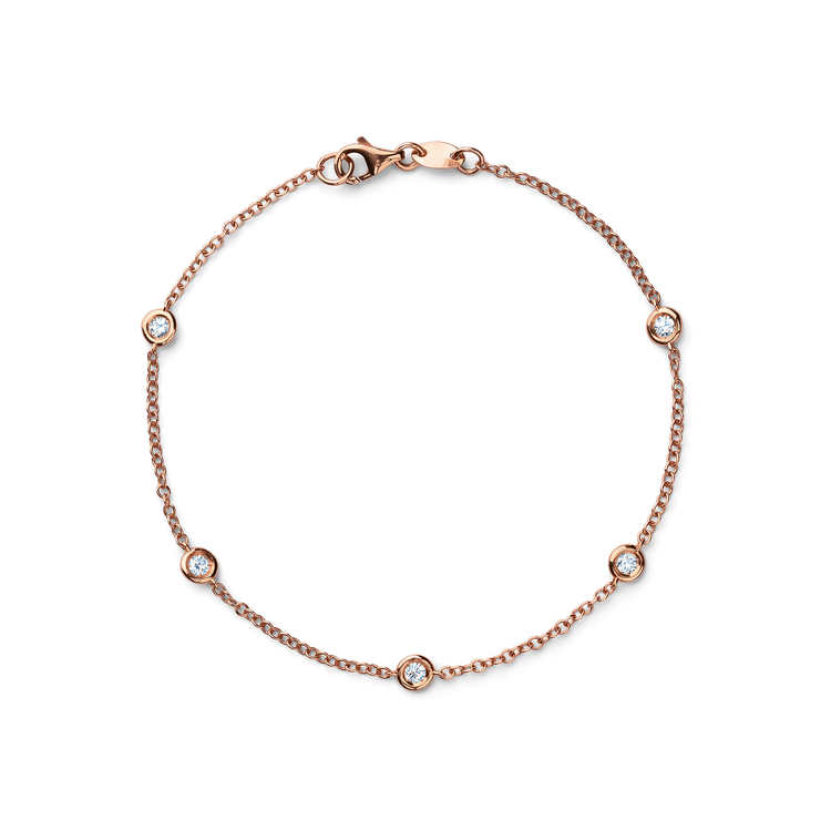 Oliver Heemeyer Starlight diamond bracelet made of 18k rose gold.