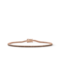 Oliver Heemeyer tennis black diamond bracelet 1,11 ct. made of 18k rose gold.