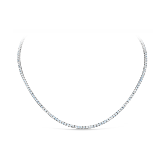 Oliver Heemeyer Tennis diamond necklace 5.36 ct. made of 18k white gold.