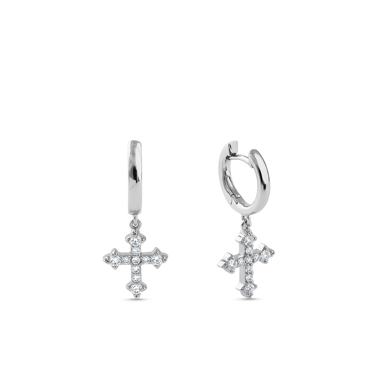 Oliver Heemeyer Tessa diamond earrings made of 18k white gold.