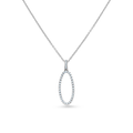Oliver Heemeyer Wave diamond pendant made of 18k white gold.