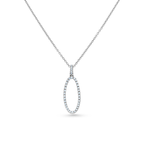 Oliver Heemeyer Wave diamond pendant made of 18k white gold.