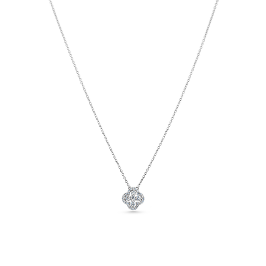 Oliver Heemeyer Zoe diamond necklace made of 18k white gold.