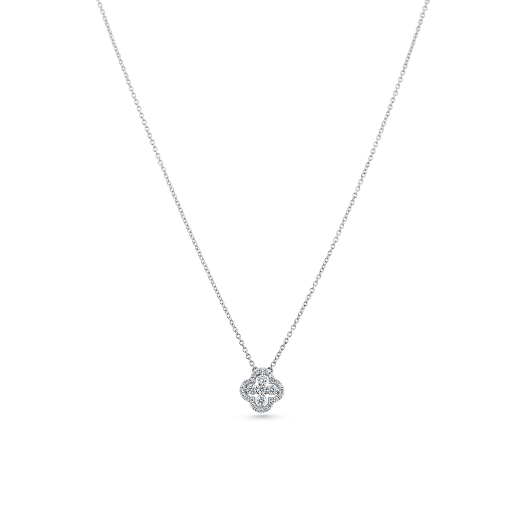 Oliver Heemeyer Zoe diamond necklace made of 18k white gold.