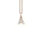 Letter Diamant Halskette
