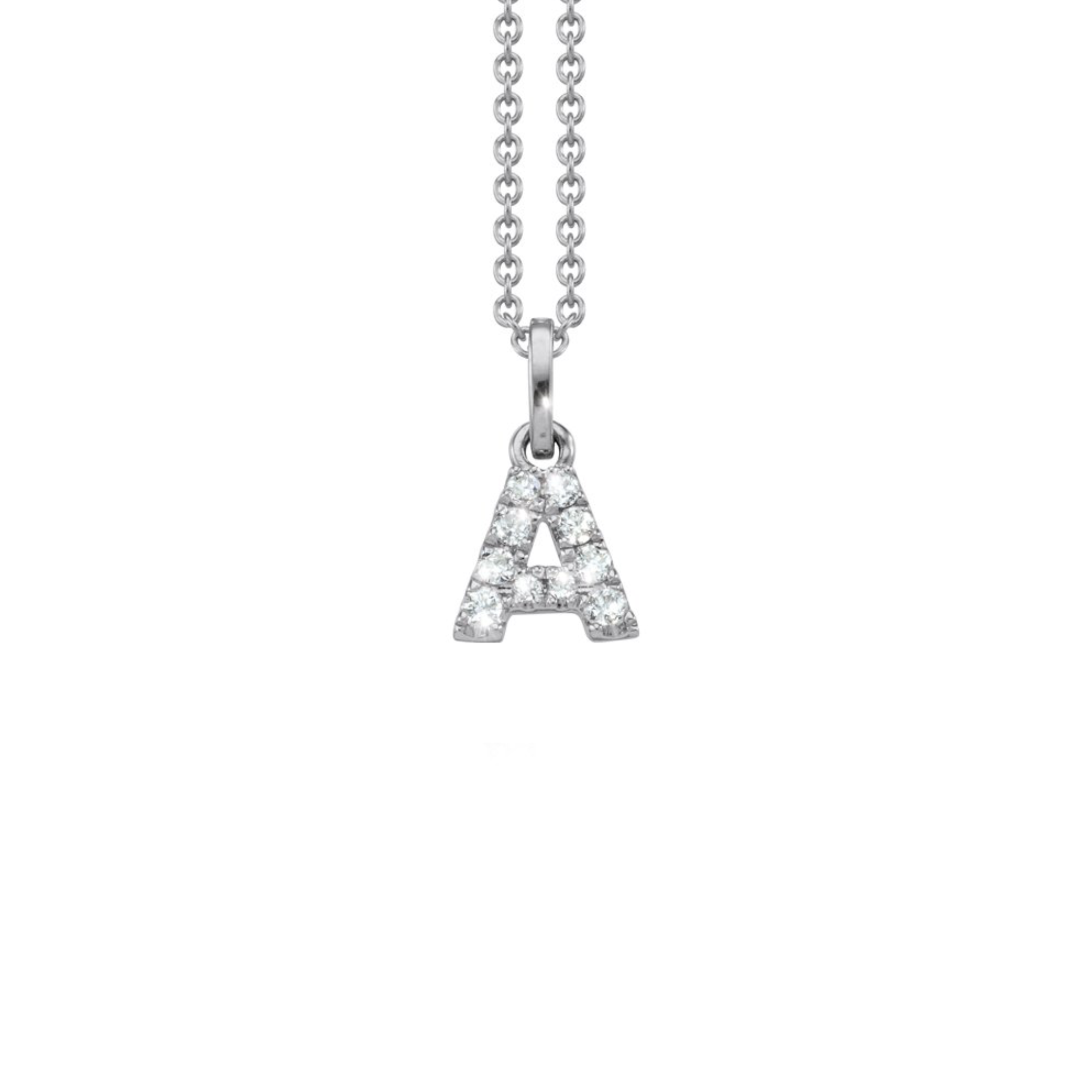 Letter Diamant Halskette