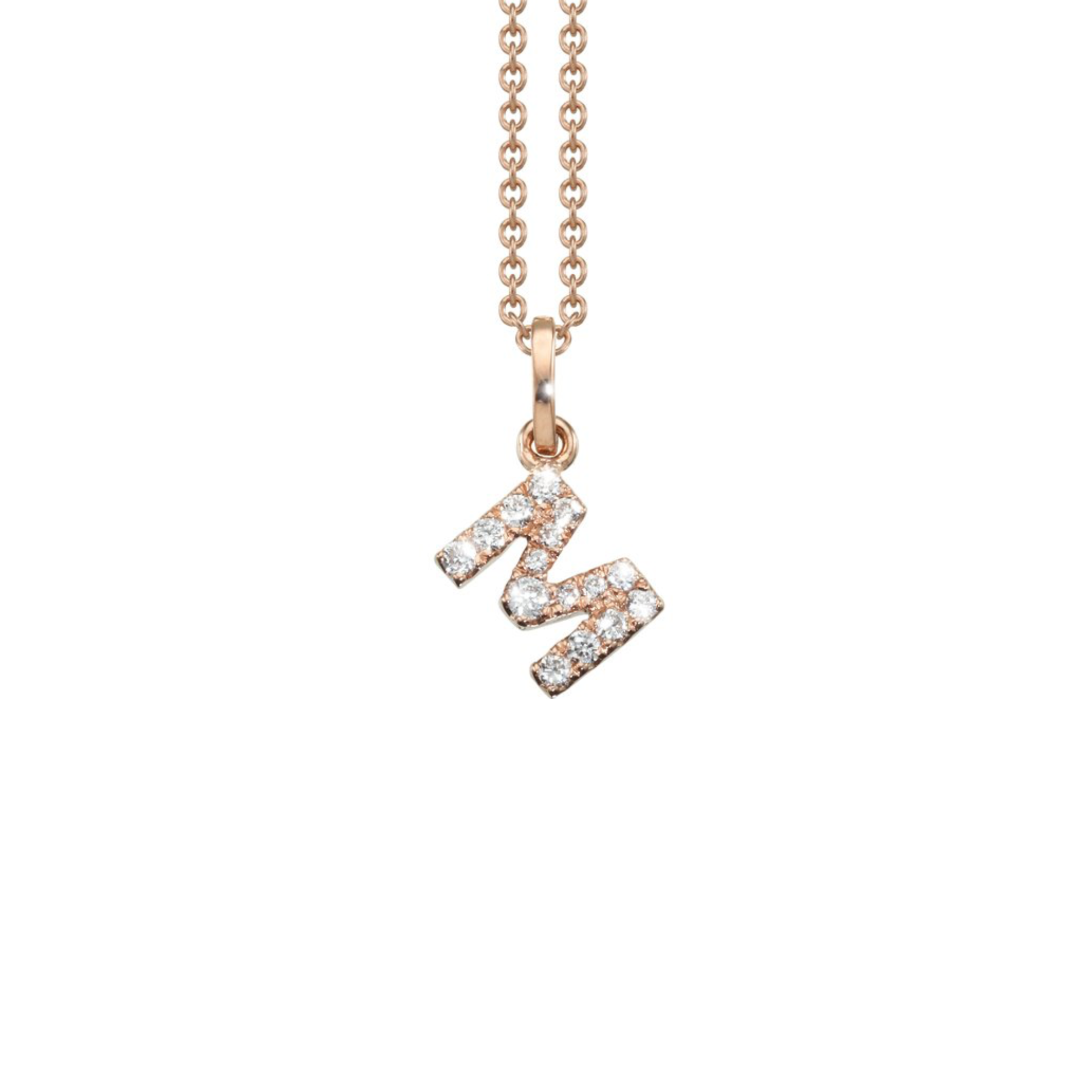 Letter Diamant Halskette