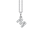 Letter Diamant Halskette