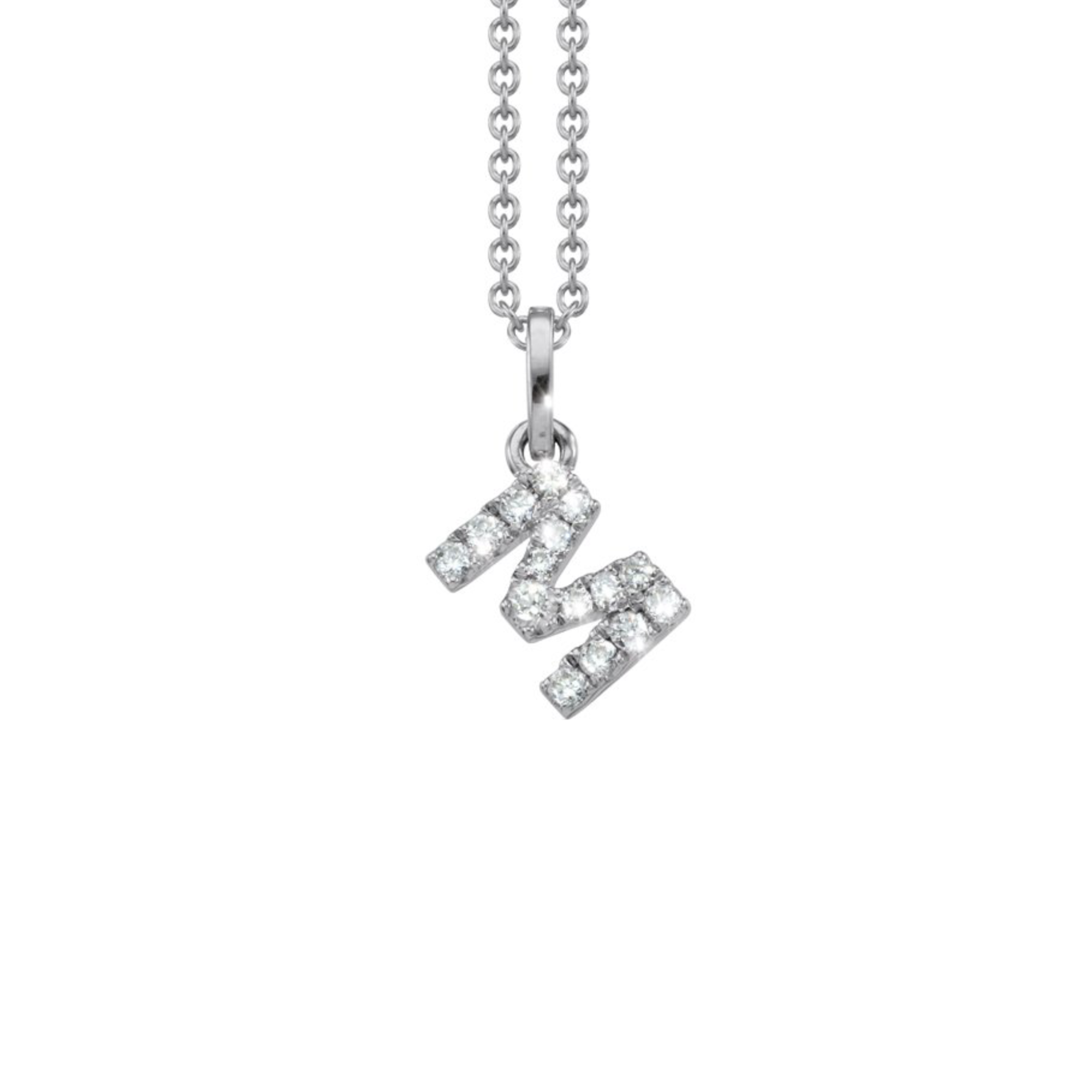 Letter Diamant Halskette