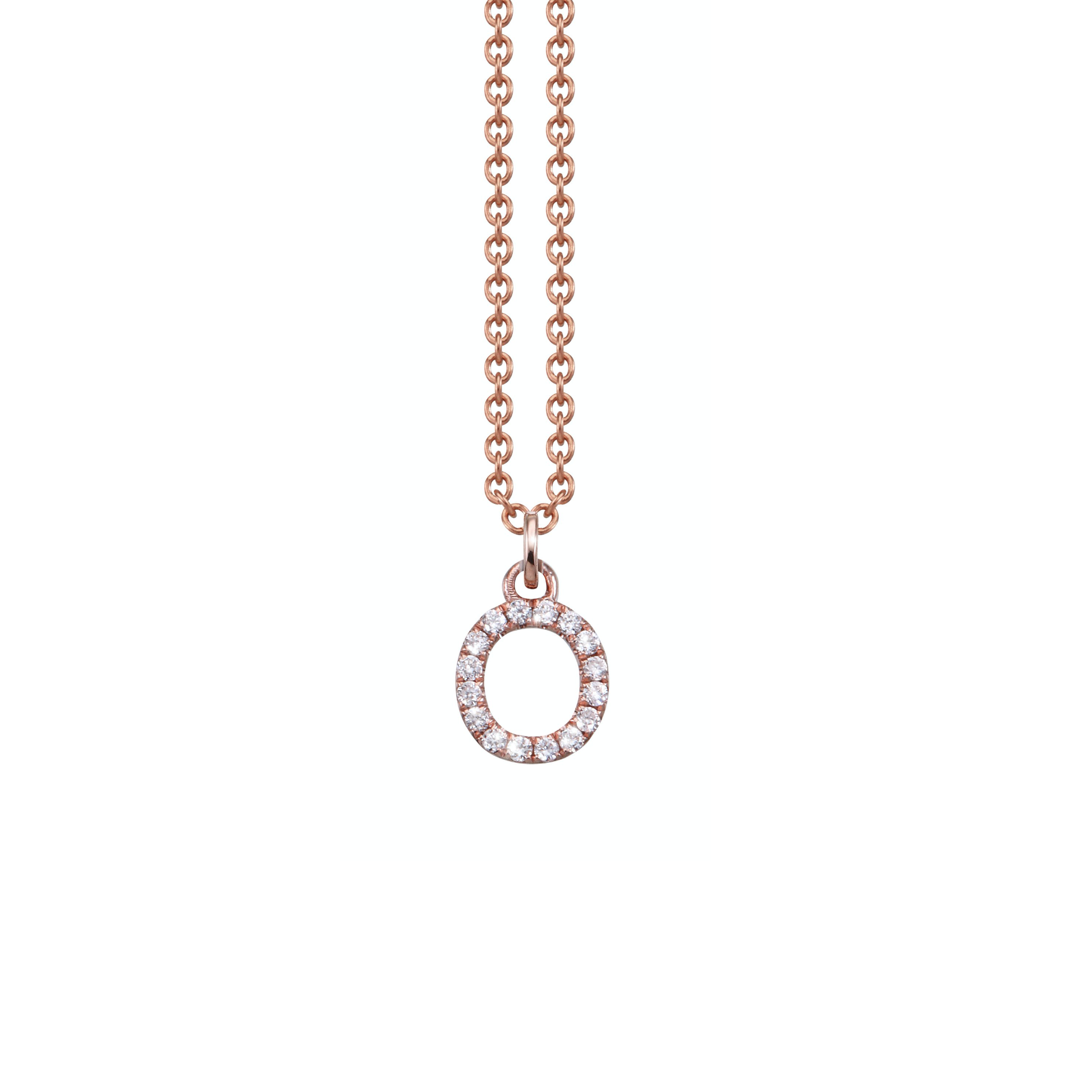Letter Diamant Halskette