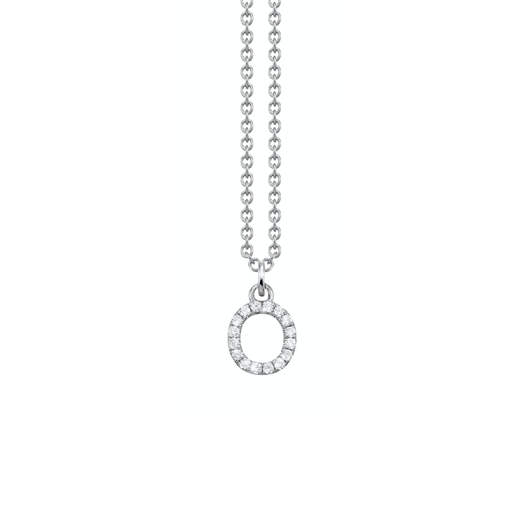 Letter Diamant Halskette