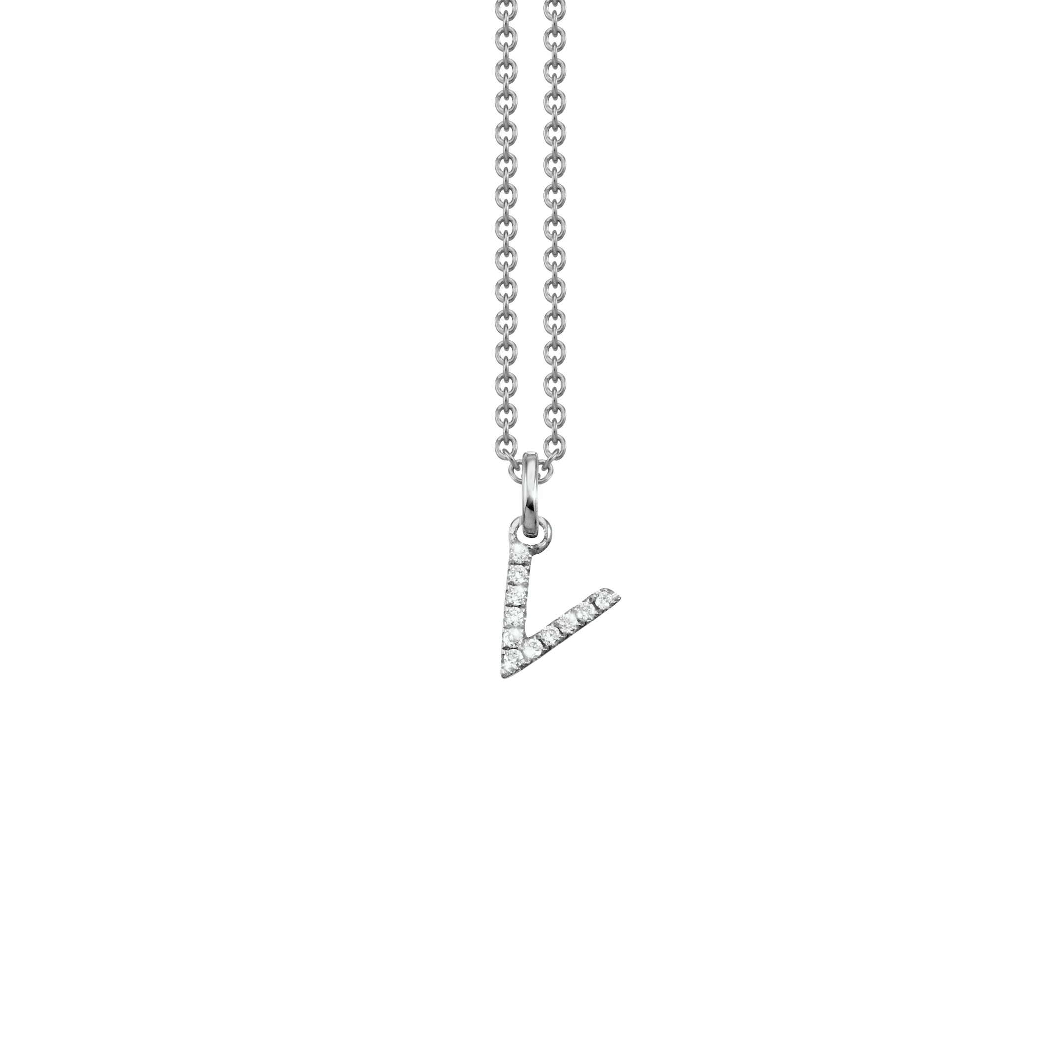 Letter Diamant Halskette